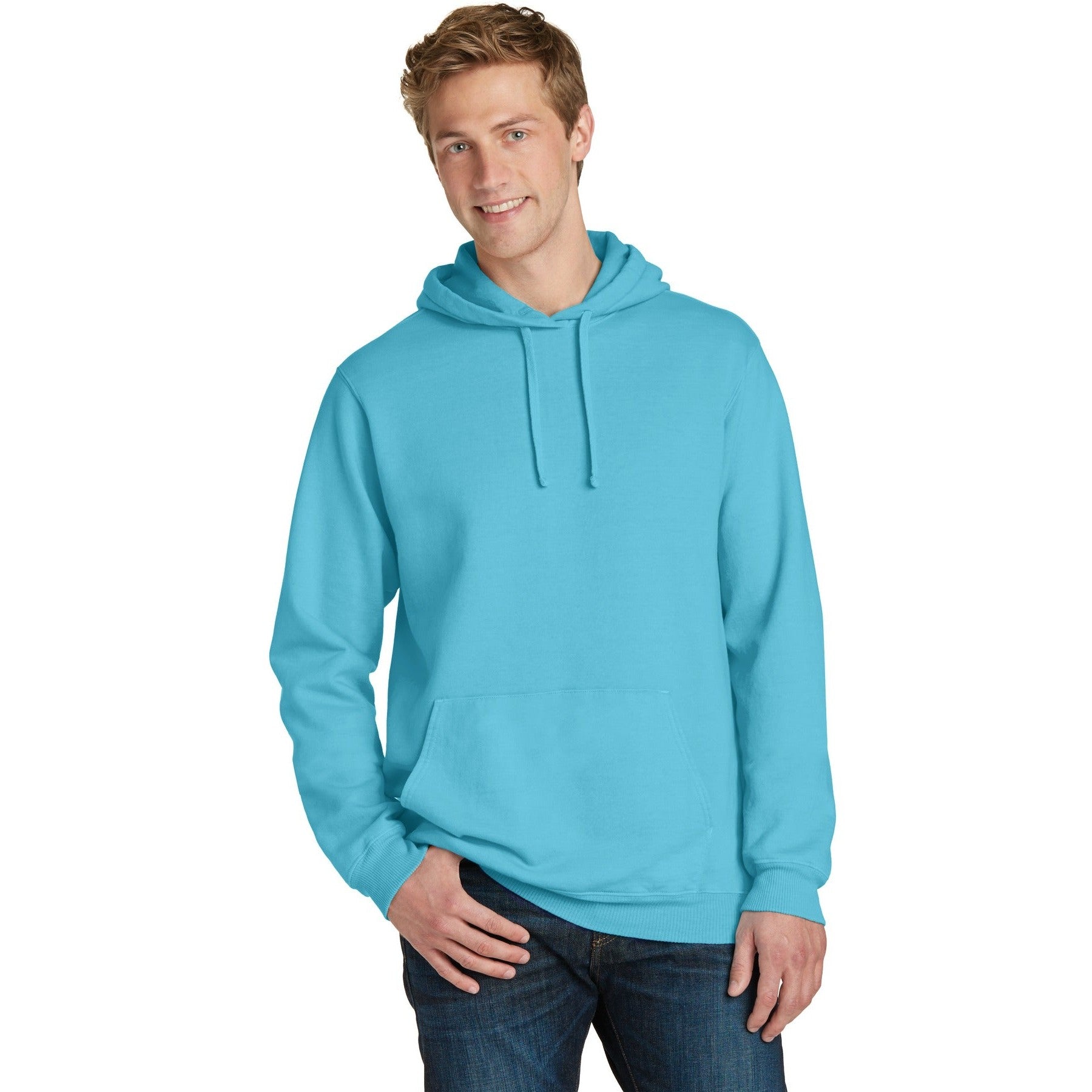 Port & Company-Port & Company® Beach Wash® Garment-Dyed Pullover Hooded Sweatshirt. PC098H-MedTech-14